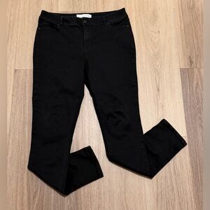 Est. 1946 Mid Rise Elegant Black Skinny Jeans for Women size 12